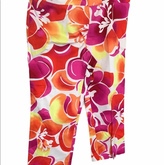 New York & Co Floral Pants , Sz 14 - Picture 3 of 4